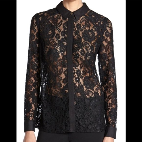 Ted Baker London Tops - Ted Baker London Lace Dominia Shirt